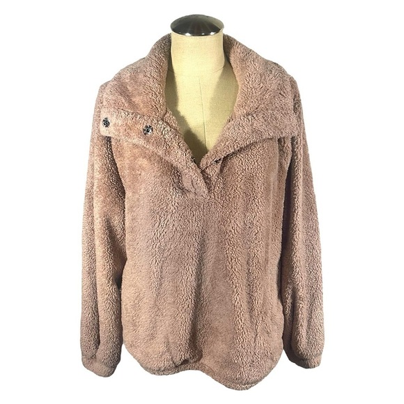 Billabong Jackets & Blazers - Billabong Warm Times Sherpa Pullover Size Large